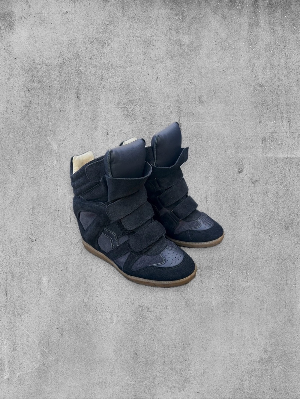 Isabel Marant Étoile Bekett Wedge Sneakers – Navy  – EU 36